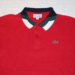 VTG Lacoste - Men's Red Slim Fit Polo sz Med